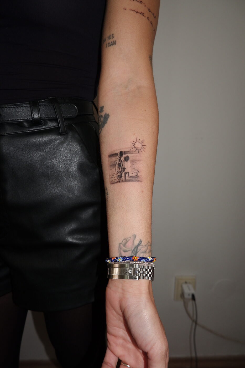 ethereal script tattoo