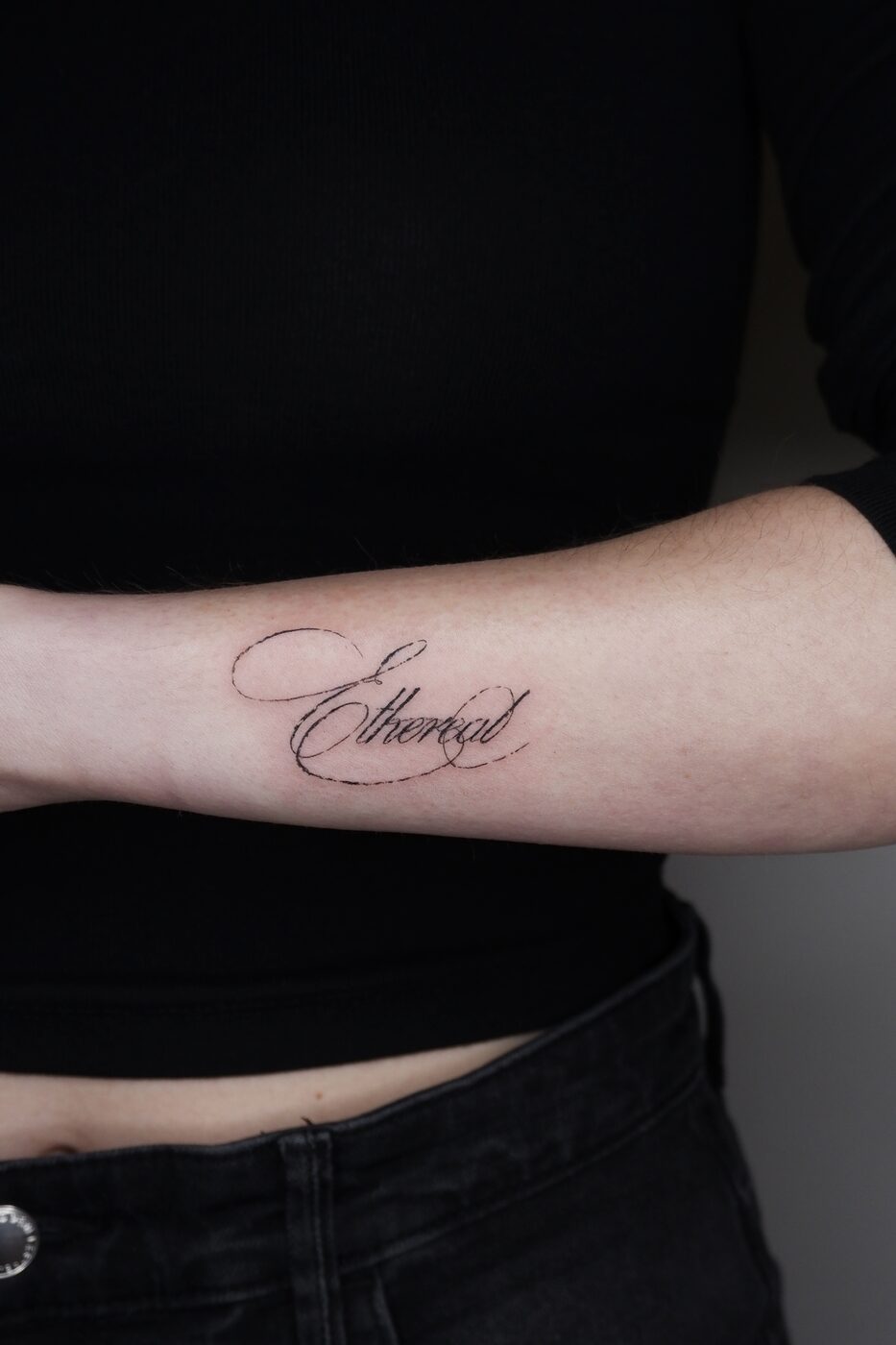 bow with stars tattoo