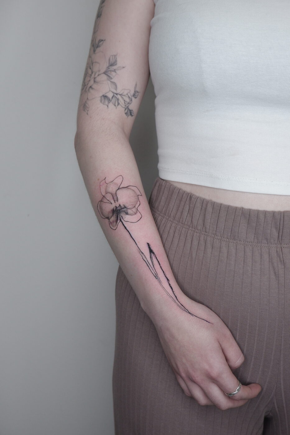 lily flower tattoo